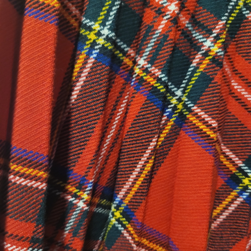 ROYAL Stewart TARTAN vintage ST MICHEALS pleated Wollen Skirt - Picture 3 of 6